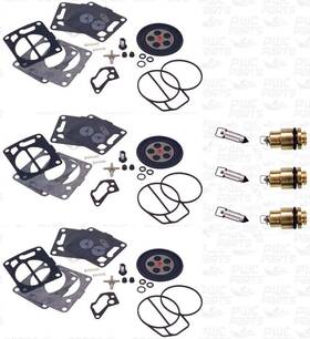 112-14-123-k1 Genuine Mikuni Yamaha Gp 1200r Gpr 1200 Pv Triple Carb Rebuild Kit And Needle Seat