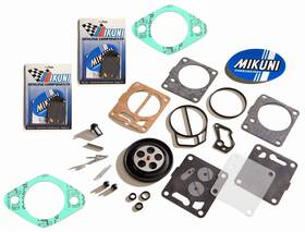 112-14-312-k6 Genuine Mikuni Sea Doo Hx Gti Twin Carb Carburetor Rebuild Kit And Base Gaskets