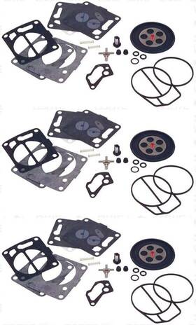 Mk-bn44iyamx3 Genuine Mikuni Mk-bn44iyam Triple Carb Rebuild Kit Yamaha Gp Gpr Xl Xlt 1200