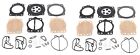 112-14-012 Kawasaki Keihin Cdk 2 Dual Carb Carburetor Rebuild Kit Stx Sxi St Xi 750