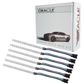 2267-504 Oracle Lighting 15-17 Ford Mustang V6/gt/shelby Drl With Halo Kit Colorshift Simple Cntr