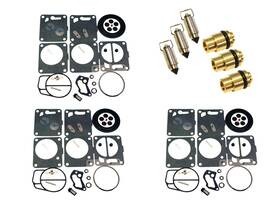 Jsp4209 Polaris Triple Mikuni Carburetor Rebuild Kit And Needle/seat Sl Slx 650 780 785