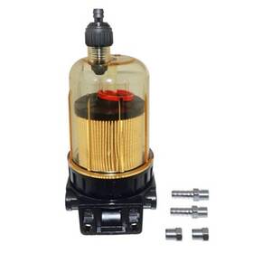 Pro Marine 7940p Fuel Water Seperator Assembly With Mounting Bracket 5/8 Inch And 3/8 Fittings