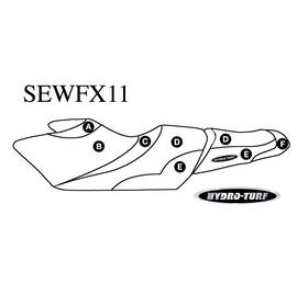 Sbt Sewfx11 Seat Cover For Yamaha Fx Ho Sho 12-16 / Svho 14-16