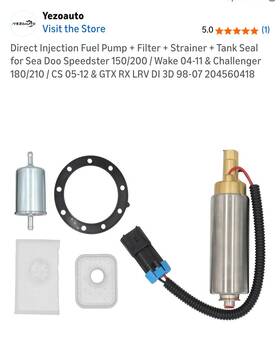 Sea-doo 20456 See Direct Infection Fuel Pump Filter Strainer For Seadoo Speedster