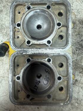 290913273 Sea-doo Oem 1990 90 Seadoo Gt 587 Jetski Cylinder Head With Cover Yellow Nice
