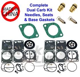 Jsp10001lx2-nochina Seadoo Dual Mikuni Carburetor Rebuild Kit And Needle Seat Carb Gasket Gtx 1996-97