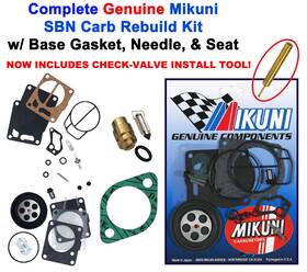 44spr-x1 Seadoo Mk-bn38/44spr-x1 Sea Doo Genuine Mikuni Carb Rebuild Kit Base Gasket And Needle Seat 587 Spi 93-96