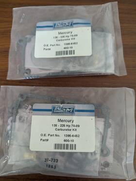 Wsm 865369060146 Carburetor Kit For Mercury 135 - 225 Hp 78-89 600-10 Potentially Incomplete Open