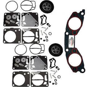 M6650 Yamaha Dual Mikuni Carburetor Rebuild Kit And Base Gasket Wave Raider Venture 700