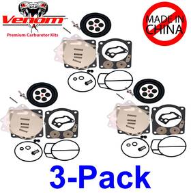 Ven-jsp5649 Yamaha Triple Mikuni Sbni Premium Venom Carburetor Carb Kit 2000-2003 Gp1200r