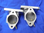 Kawasaki 650 Ski Dual Intake Manifolds, JETSPORT,POLISHED,38 M/m Mikuni Carb. Fixed Price $80.00.