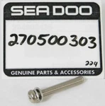 1 New Genuine Brp Sea Doo Stainless Steel Screw Washer Oem P/n 270500303 Nos. Fixed Price $9.88.