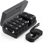 Weekly Pill Box Organizer 7 Day Medicine Storage Case 2 Times Daily Am Pm. Fixed Price $14.89.