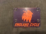 1960S Vintage England Indianapolis Motorcycle Biker Racing License Plate. Fixed Price $150.00.