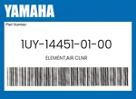 Yamaha Genuine Element,air Clnr 1UY-14451-01-00. Fixed Price $14.23.