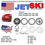 New Kawasaki Round Body Mikuni Carburetor Rebuild Kit Js 400 440SX 550 Usa. Fixed Price $17.95.