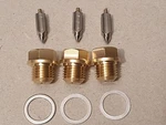 Kawasaki S2, S3/KH,H1/KH500 H2 750, F7 Float Valve Assy 3PCS Oem: 16030-005. Fixed Price $24.00.