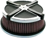 Harddrive X-force Air Cleaner Kit Chrome With Black Motorcycle Street 120332. Fixed Price $184.46.
