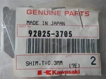 New Oem Kawasaki Shim 0.3MM (2) 92025-3705. Fixed Price $10.00.