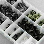 223PCS Fastener Clip Screw Bolt Kit Motor Sportbike Windscreen Fairing Black New. Fixed Price $32.43.