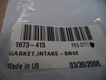 Arctic Cat Oem New Gasket 1673-415 #3482. Fixed Price $9.99.