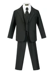 Slim Fit Toddler Boys Formal Suit 5 Pcs Set Coat,vest,pant,shirt,clip Tie. Fixed Price $42.95.
