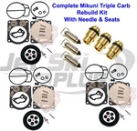 Yamaha Triple Mikuni Carburetor Rebuild Kit & Needle/seat Gp Xlt 1200. Fixed Price $129.95.