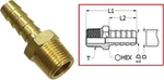 Spi 1/4 Pipe To Hose Barb Fitt Part# MR-07305-1. Fixed Price $18.59.