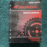 Oem Honda Service Manual 2006-2015 TRX680FA/FGA Fourtrax Ricon. Fixed Price $80.00.