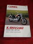 Kawasaki / Clymer Repair Manual, 1987-99 Vulcan 1500, M357-2. Fixed Price $19.95.