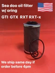High Efficiency Sea-doo Oil Filter Gtx 300 Rxt-x Rxp-x 420956744 Seadoo W/o-ring. Fixed Price $14.50.