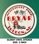 Bryar Motorsport Park - Glossy Vinyl Decal Sticker Scca Race Track Loudon. Fixed Price $9.41.