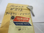 Nos Vintage Genuine Yamaha Motorcycle Blank Keys #521 90890-55915. Fixed Price $14.29.