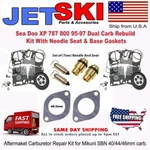 Seadoo Dual Mikuni Carb Rebuild Kit & Needle Seat Base Gasket Xp 96-97. Fixed Price $81.44.