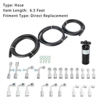 26PCS Air Conditioning And Fitting Kit Includes 6.5 Ft #6#8#10 Ac Hoses. Fixed Price $104.99.