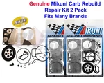 Dual Genuine Mikuni Sbn Carb Rebuild Repair Kit Seadoo Gti Gts Gtx Spi Spx Xp. Fixed Price $159.95.