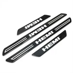 Hemi Black Carbon Fiber Universal Door Sill Protector Kick Plates. Fixed Price $55.99.