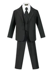 Boy's Suit Pant Vest Tie Shirt 5 Pcs Set Blazer Notch Lapel Two Button BY013. Fixed Price $42.99.