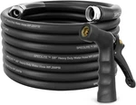 5/8" Hot/cold Garden Hose 50 Ft With Industrial High Pressure Nozzle, Flexible &. Fixed Price $76.56.