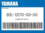 Yamaha Genuine Camshaft Assy B3L-12170-00-00. Fixed Price $297.58.