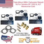Yamaha Triple Mikuni Carburetor Rebuild Kit W Needle, Seat & Gaskets XLT1200. Fixed Price $136.44.