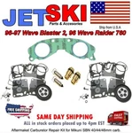 Yamaha Dual Mikuni Carburetor Rebuild Kit & Base Gasket Wave Raider 760 Needle +. Fixed Price $93.48.