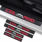 4PCS Door Sill Protector Reflective 4D Colorado Carbon Fiber Entry Guard. Fixed Price $32.95.