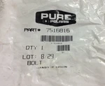 Polaris Screw 7516816 New Oem Carburetor/throttle Body Bolt 1999 Genesis Pwc. Fixed Price $19.99.