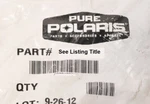 Genuine Polaris 450116 Valve Set, Needle Scrambler Sportsman 90. Fixed Price $29.08.