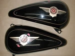 Harley Davidson Softail Fat Boy Flstf 1984-1999 Oem 4.2 Gal Split Fuel Gas Tank. Fixed Price $375.00.