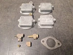 Fish Hot Rod Scca Salt Flats Dual Carburetor Parts Flathead Ford Race. Fixed Price $261.25.