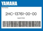 Yamaha Genuine Injector 2HC-13761-00-00. Fixed Price $102.39.