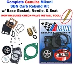 Doo Genuine Mikuni Carb Rebuild Kit Base Gasket And Needle Seat Gti 99-05. Fixed Price $95.03.